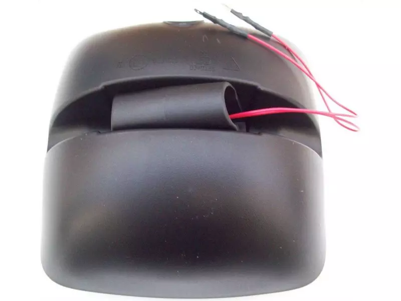 Wide view mirror, heated