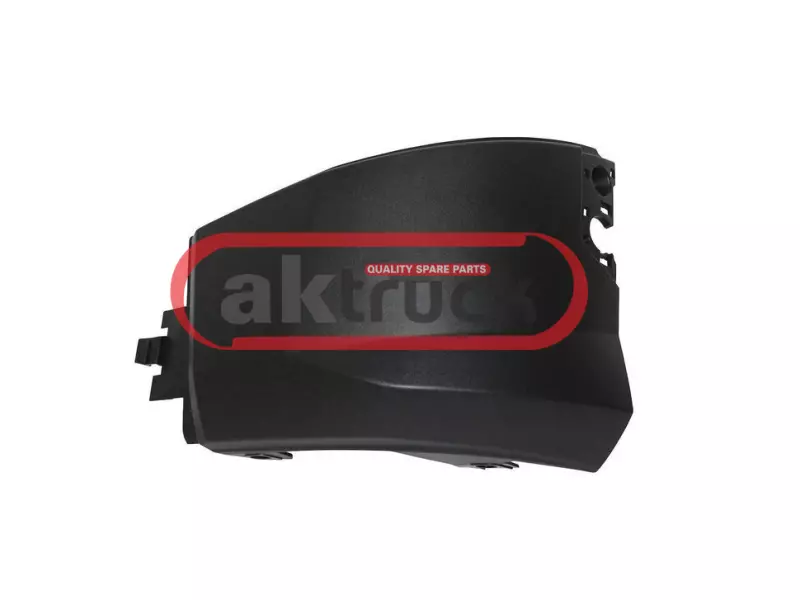 Bumper corner, front, lower LH Black