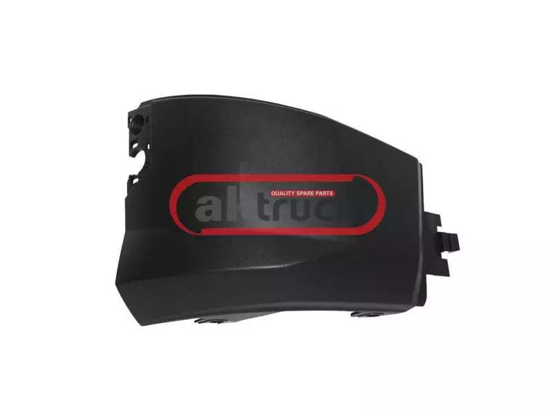 Bumper corner, front, lower RH Black