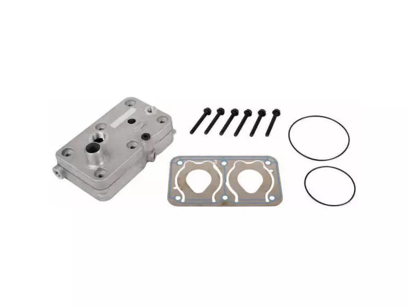 Cylinder head, compressor, complete