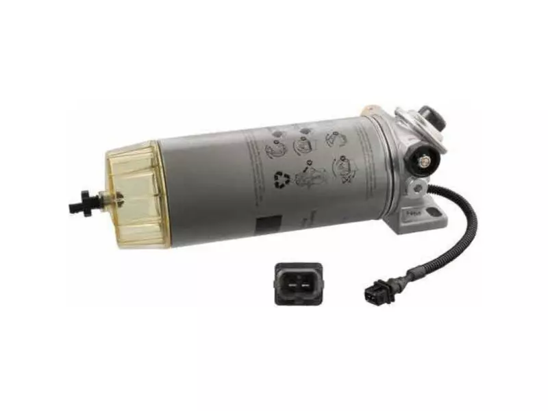 Water separator, complete, heated