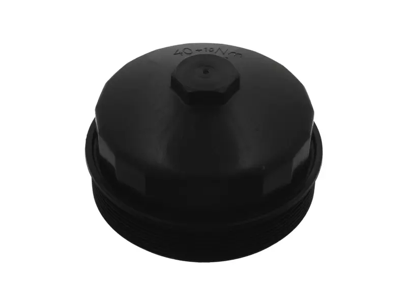 Oil filter cover, plastic, with o-ring