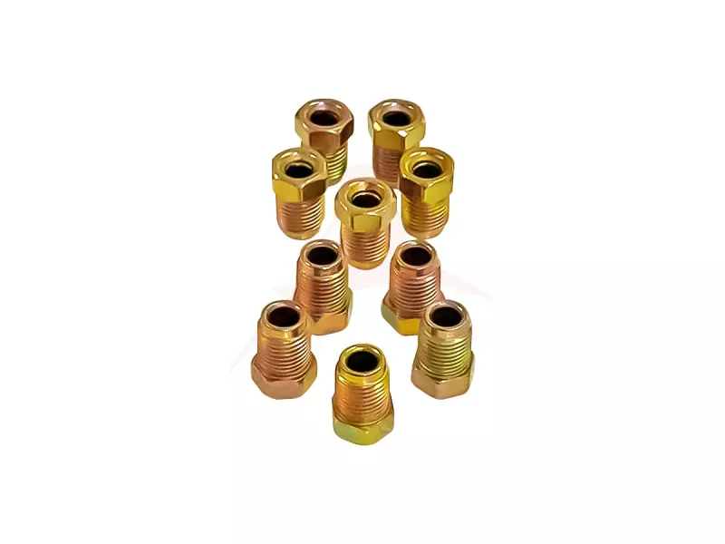 3/16 MALE COPPER BRAKE PIPE FITTINGS PACK OF 10