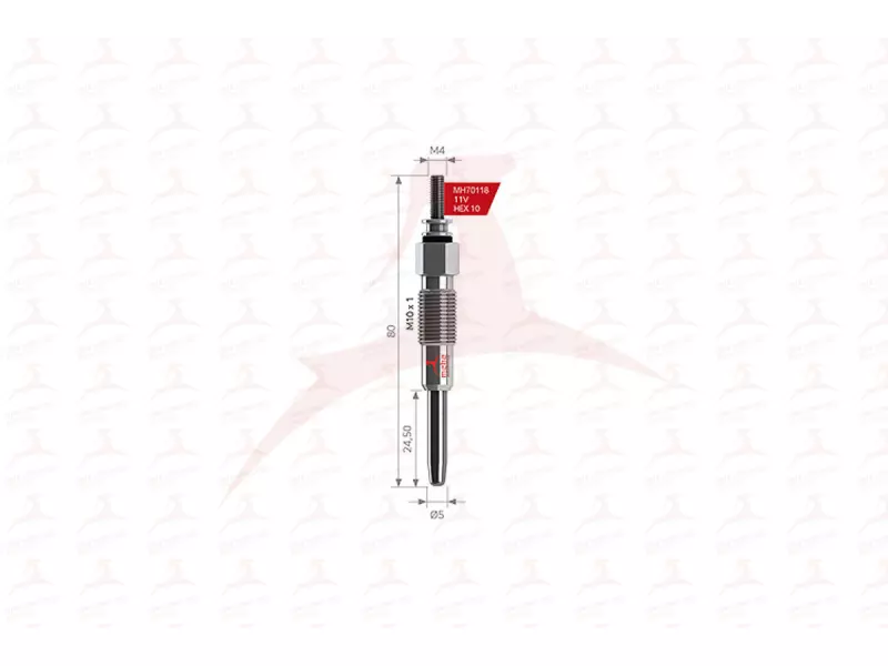 GLOW PLUG ( FRONT )