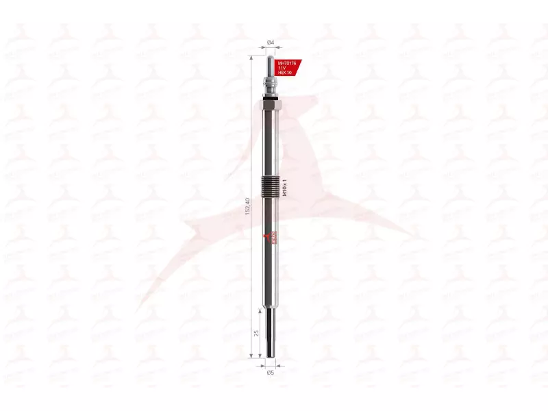 GLOW PLUG ( FRONT )