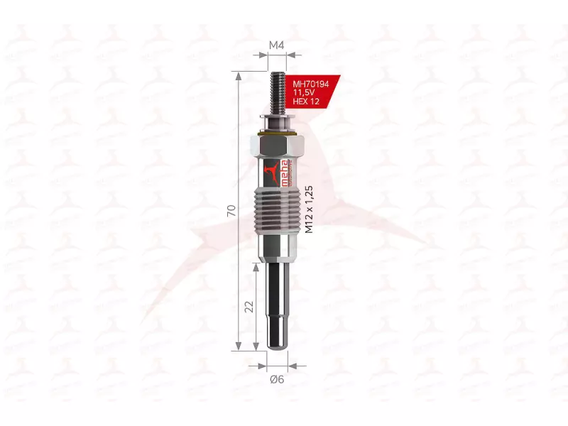 GLOW PLUG ( FRONT )