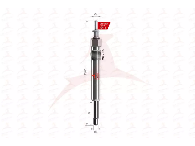 GLOW PLUG ( FRONT )