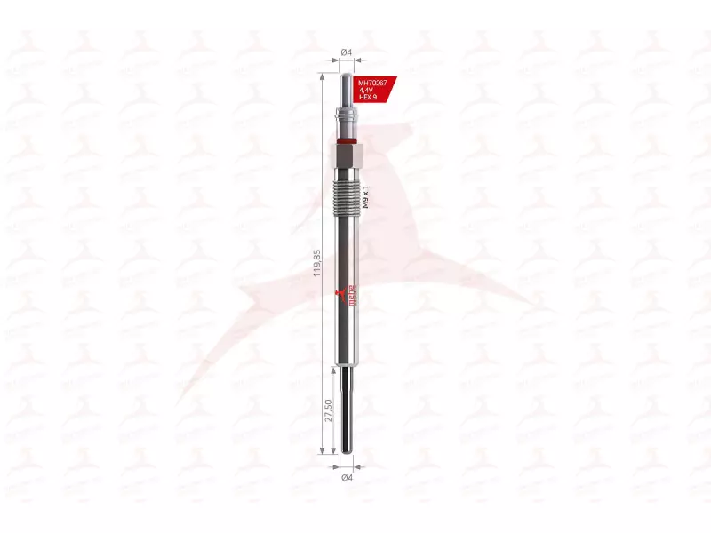 GLOW PLUG ( FRONT )