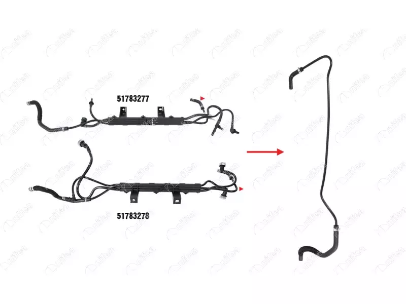 FUEL PIPE
EXCLUDING BRACKET