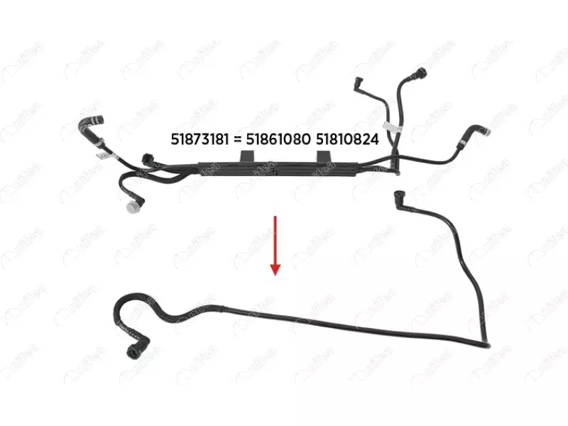 FUEL PIPE 
EXCLUDING BRACKET