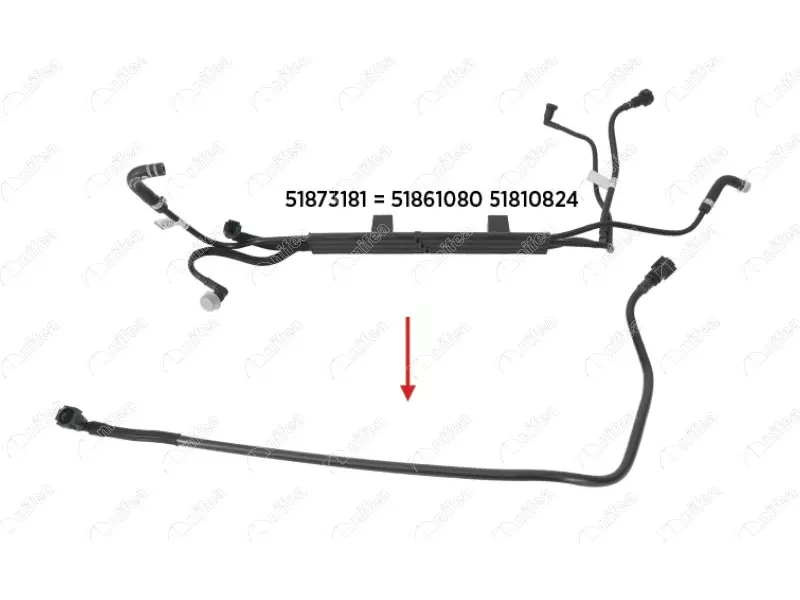FUEL PIPE 
EXCLUDING BRACKET
