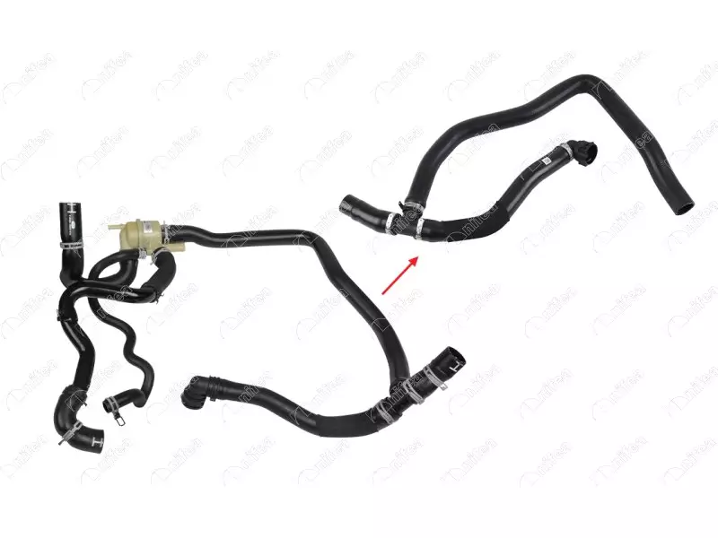 RADIATOR INLET HOSE EXCLUDING METAL and PLASTIC PIPE