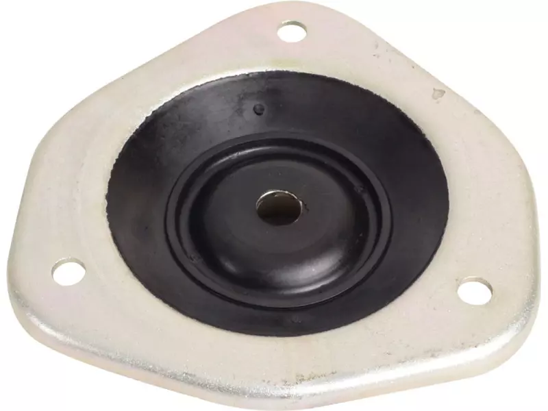 Front suspension shock absorber mounting