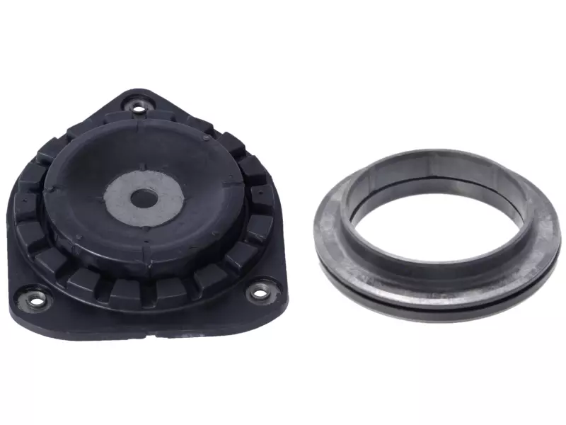 Shock absorber mounting, with bearing
