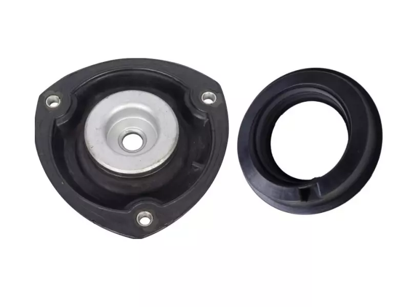 Shock absorber mounting, with bearing