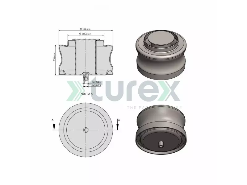 Iveco Air Spring Piston (1782)