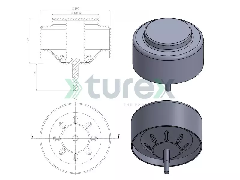 iveco Stralis Air Spring Lower Piston