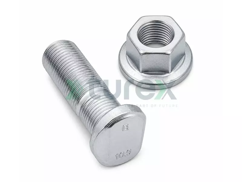 Wheel Stud with Nut (Front)