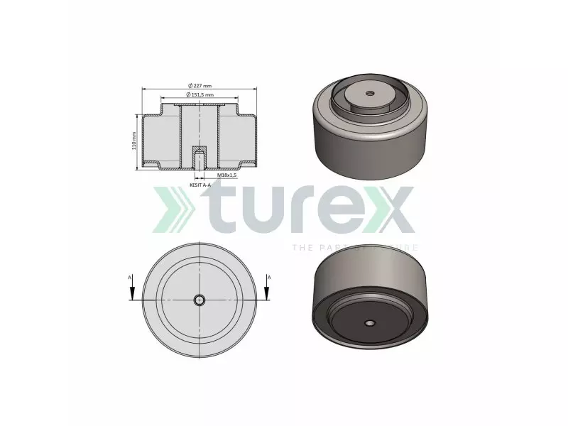BMC Air Spring Lower Piston