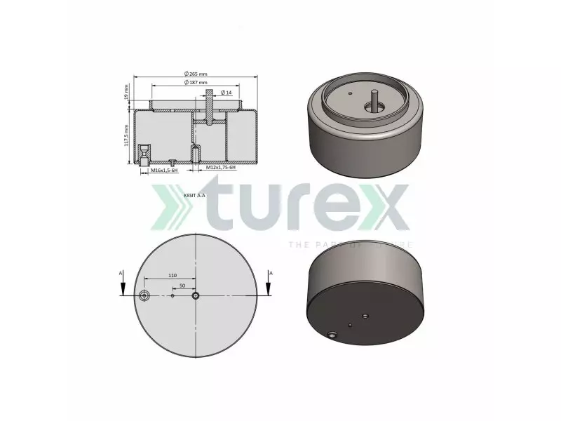 Karsan Air Spring Lower Piston