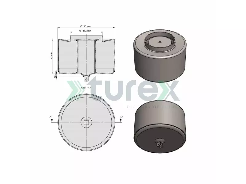 Volvo Air Spring Lower Piston