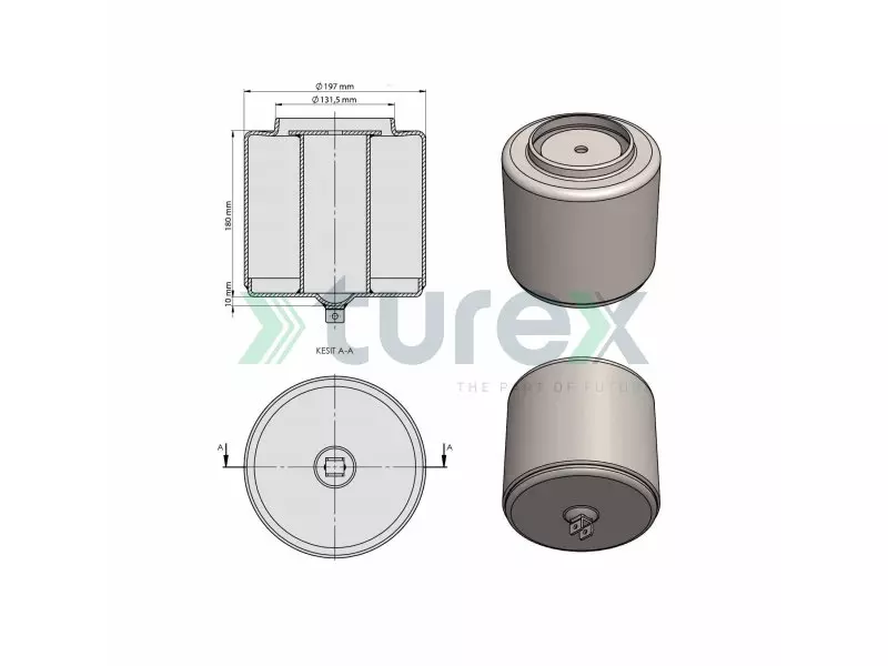 Air Spring Lower Piston