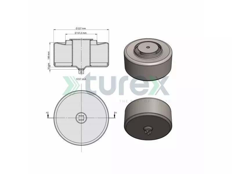 Volvo Air Spring Lower Piston