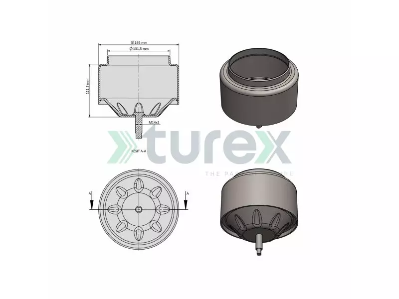 Volvo Air Spring Lower Piston (6420)