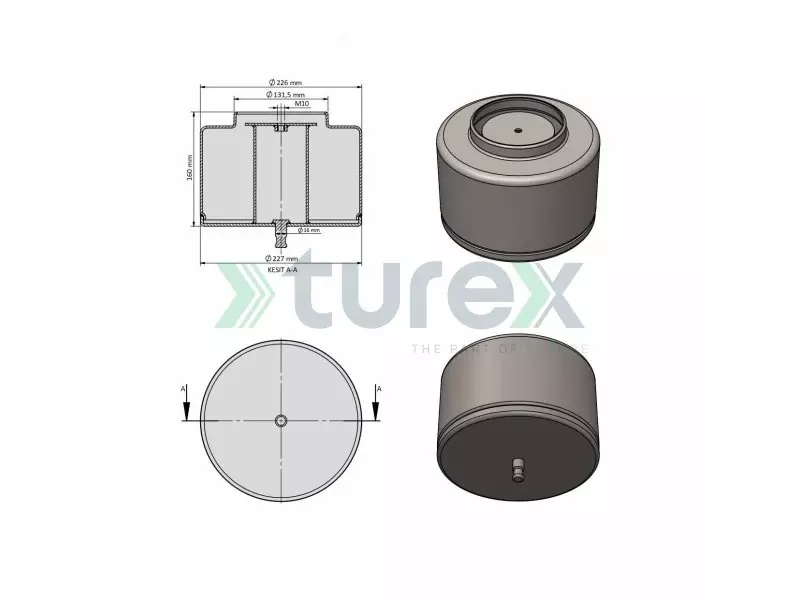 Air Spring Lower Piston (4582)