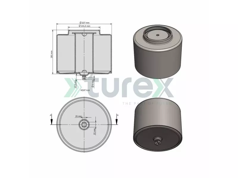 Volvo Air Spring Lower Piston
