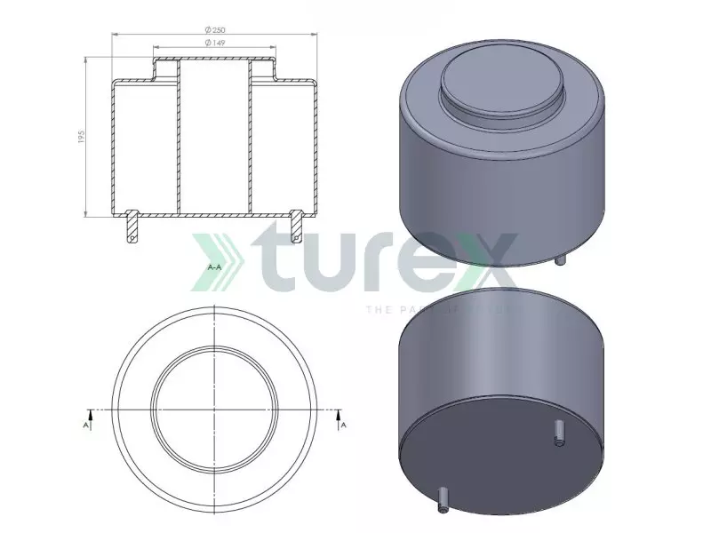 Scania Air Spring Lower Piston