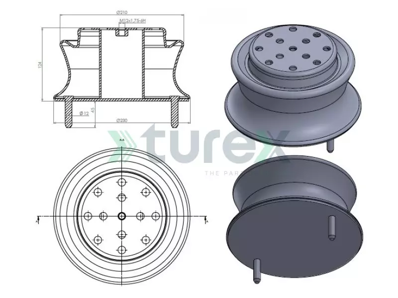 Air Spring Lower Piston