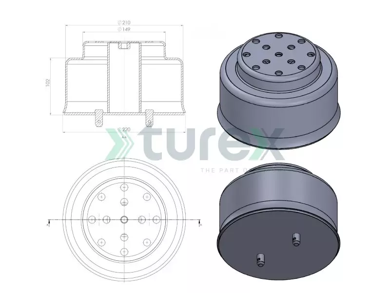 Körük Alt Piston