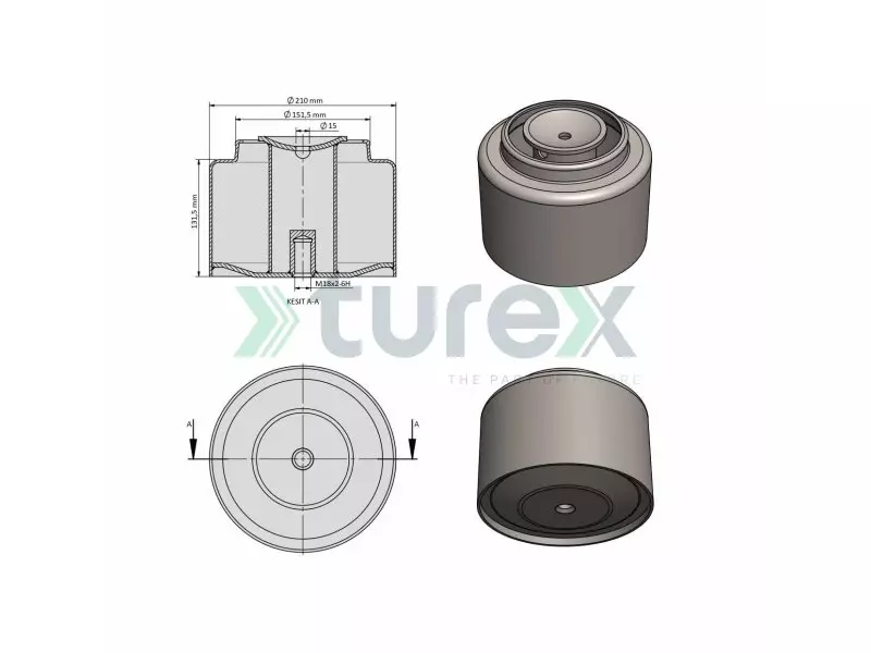 Daf Air Spring Piston