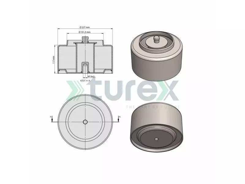 Renault Air Spring Lower Piston