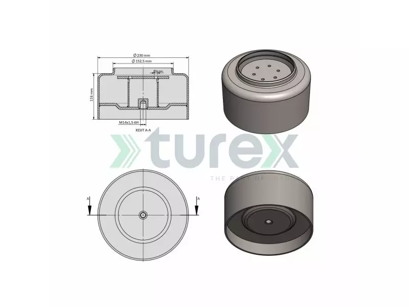 Setra Air Spring Piston
