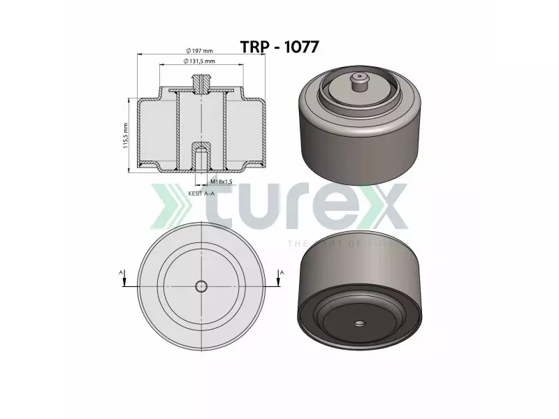 Güleryüz-Cobra Rear Air Spring Lower Piston