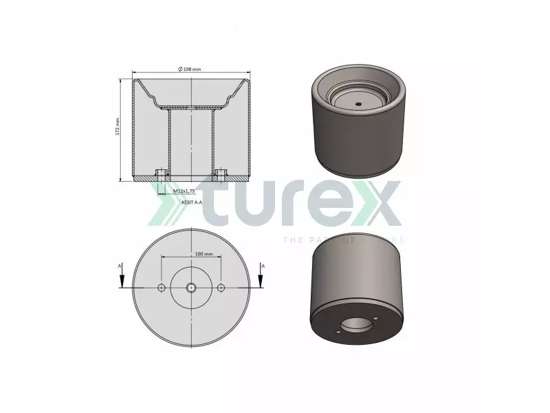 4158 Air Spring Piston