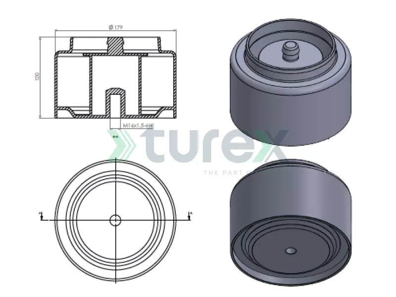 Air Spring Lower Piston