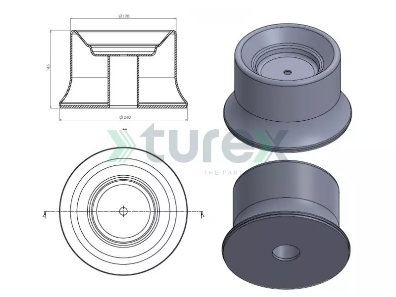 Air Spring Lower Piston
