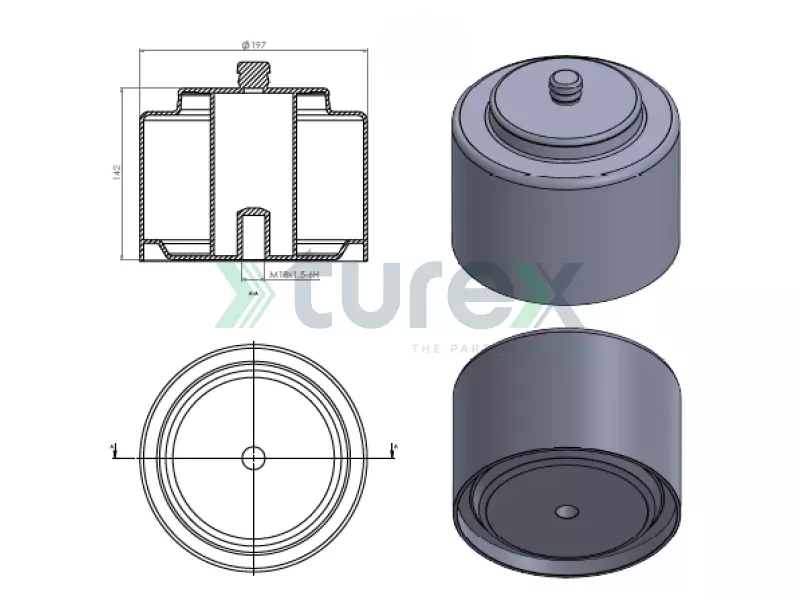 Air Spring Lower Piston
