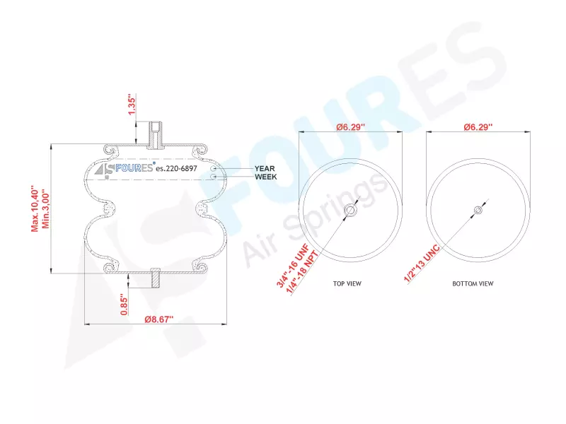 Convoluted Air Spring