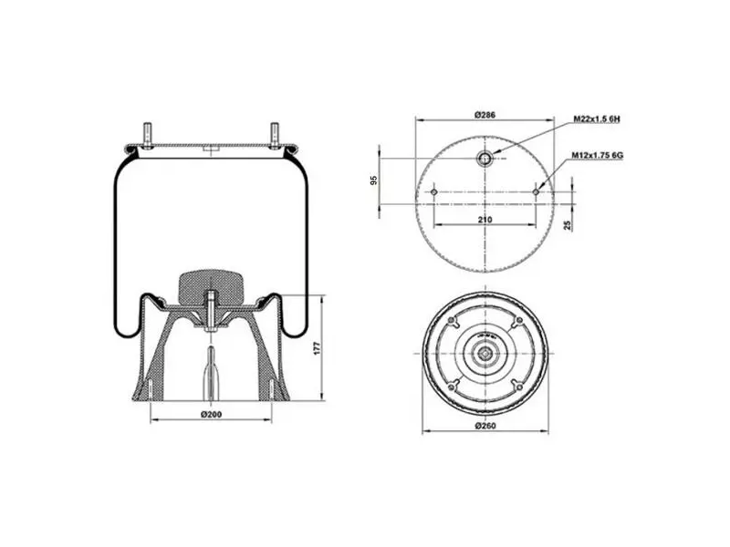 Air Spring Plastic Piston