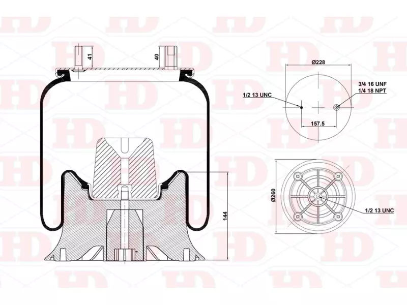 Air Spring Plastic Piston
