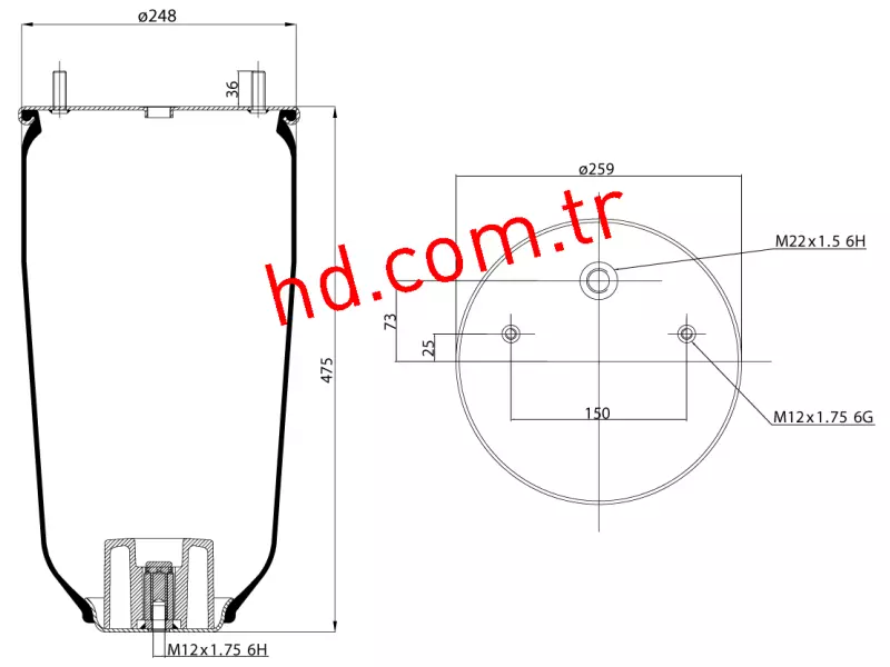 Air Spring Service Assembly