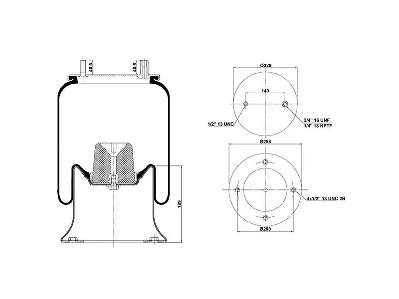 Air Spring Metal Piston