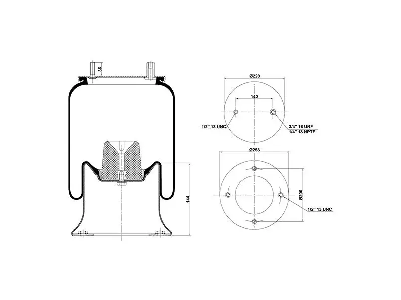Air Spring Metal Piston