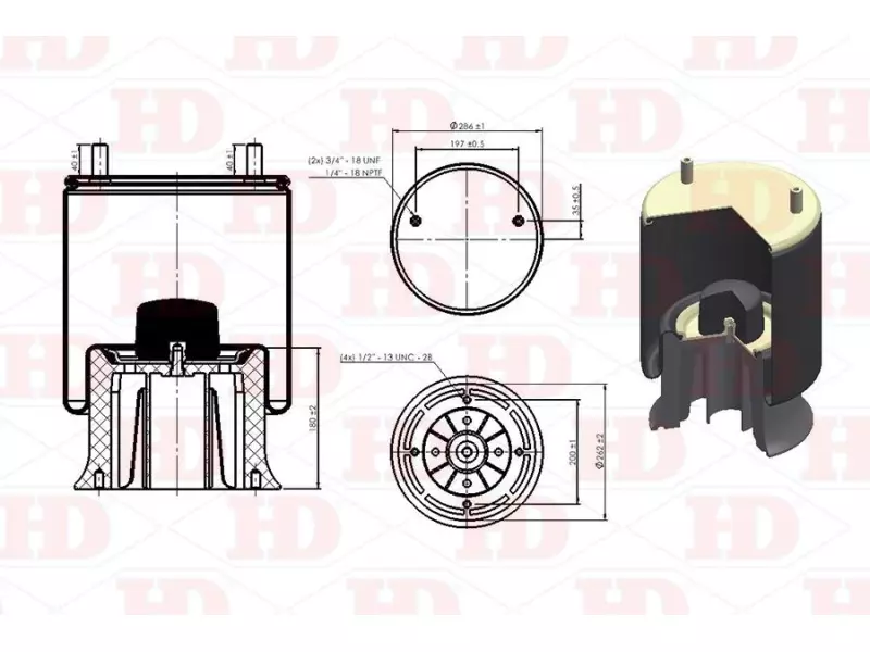 Air Spring Plastic Piston