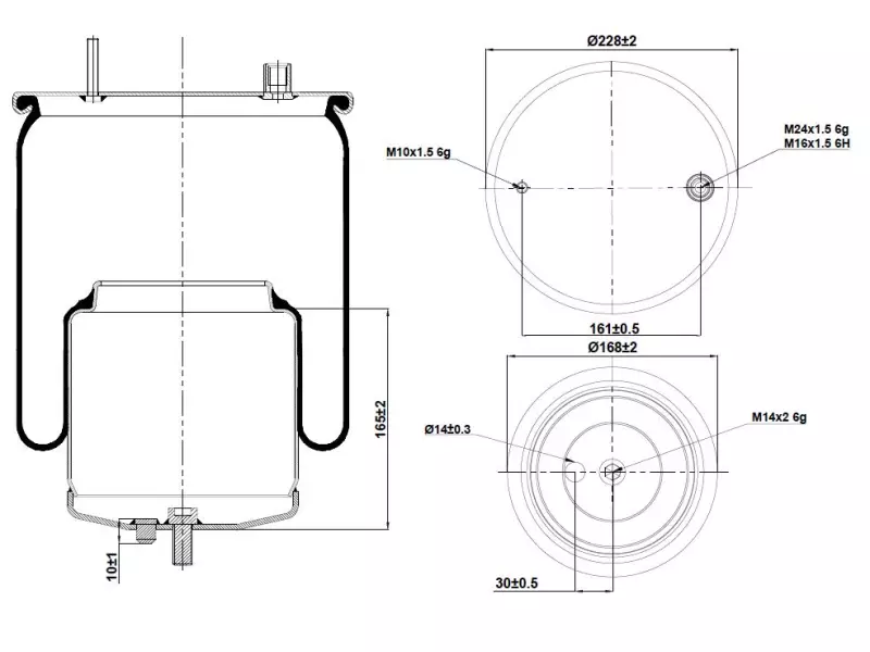 Air Spring Metal Piston