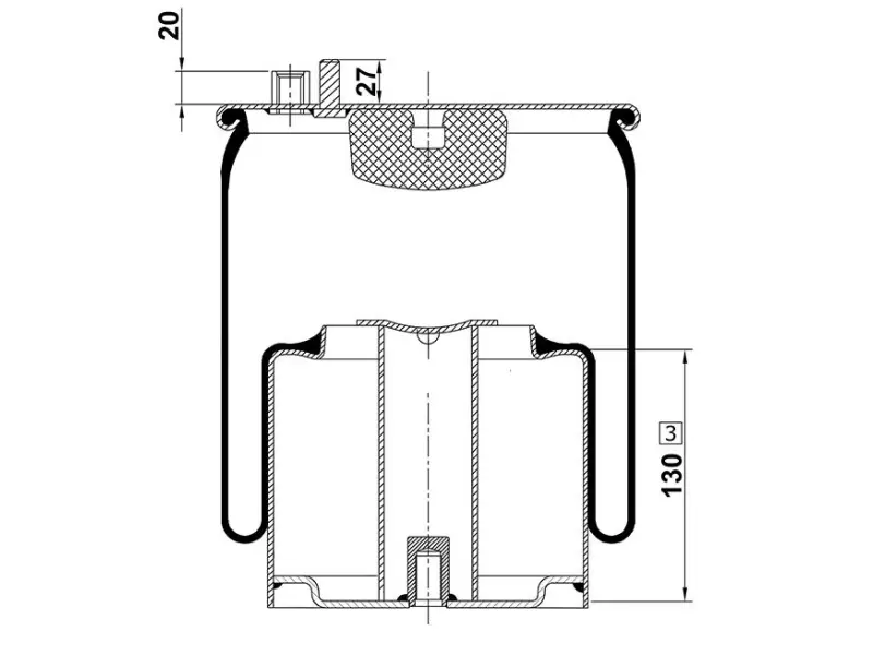 Air Spring Metal Piston